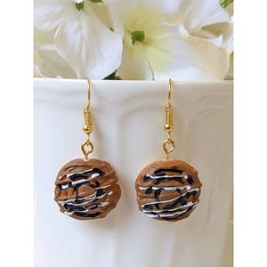 4/$20 Novelty Cinnamon Bun earrings cute dessert sweet tooth
